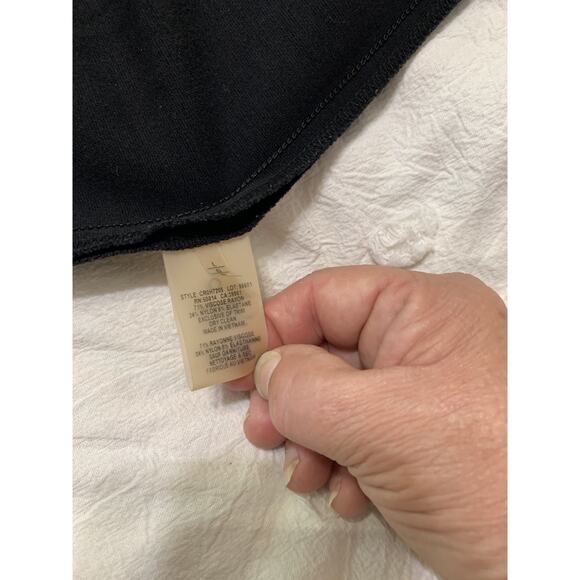 Ellie Tahari Women's Black Ponte Knit pull on pants Large Career work Capsule - Picture 8 of 9